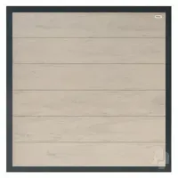 Elephant schutting forte houtcomposiet fsc/grijs 40x1800x1800mm bicolor grijs met antraciet aluminium kader