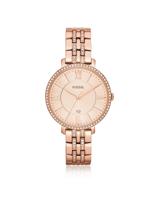 Fossil Dames Jacqueline Three-Hand Day-Date Rosegoudkleurig roestvrijstalen horloge ES3546 Fossil Dames Jacqueline Three-Hand Day-Date Rosegoudkleurig roestvrijstalen horloge ES3546