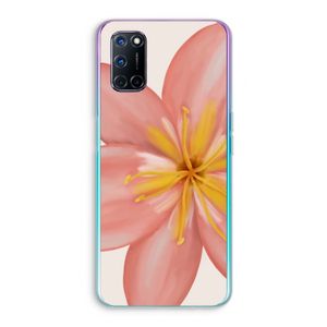 Pink Ellila Flower: Oppo A72 Transparant Hoesje