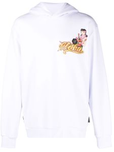 Philipp Plein hoodie à imprimé Hawaii - Blanc