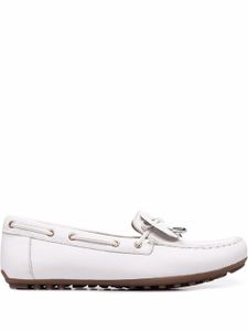 Geox mocassins à lacets - Blanc