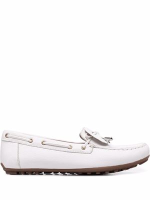 Geox mocassins à lacets - Blanc