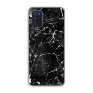 Zwart Marmer 2: Samsung Galaxy A03s Transparant Hoesje