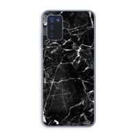 Zwart Marmer 2: Samsung Galaxy A03s Transparant Hoesje