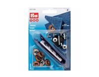 Jeansknopen open kap ster 17mm oud brons Jeansknopen open kap ster 17mm oud brons