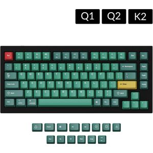 JM-73 OEM Dye-Sub PBT Keycap Set - Forest Keycaps