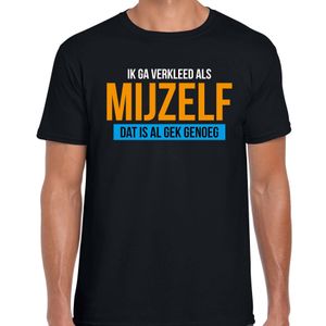 Verkleed als mijzelf verkleedshirt / outfit zwart voor heren