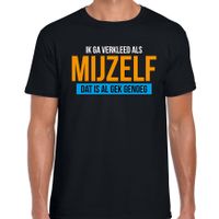 Verkleed als mijzelf verkleedshirt / outfit zwart voor heren