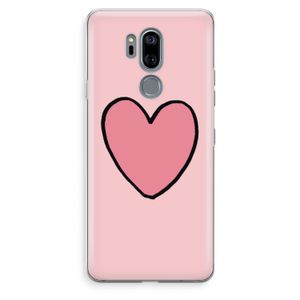 Hartje: LG G7 Thinq Transparant Hoesje