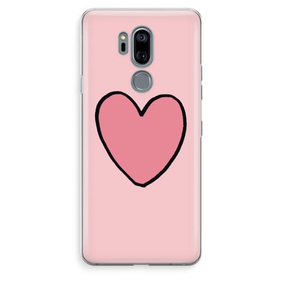 Hartje: LG G7 Thinq Transparant Hoesje