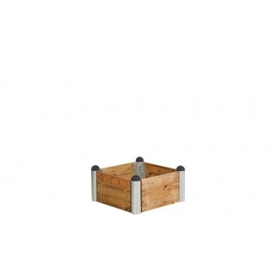 Kleine Moestuinbak Lariks Hout 80 x 80 CM