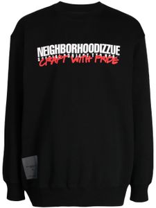 izzue pull à logo imprimé - Noir