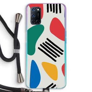 Illustratieve pop 1: Oppo A92 Transparant Hoesje met koord