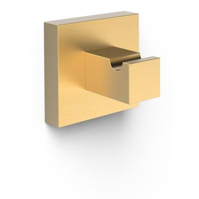 Handdoek haak Cuadro | Wandmontage | 5 cm | Enkel haaks | 24k Goud mat