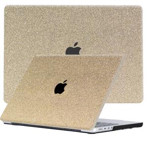 Lunso MacBook Air 13 inch M1 (2020) cover hoes - case - Glitter Goud