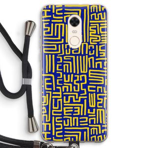 Majorelle Blue Print: Xiaomi Redmi 5 Transparant Hoesje met koord