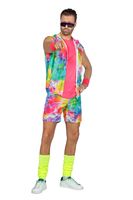 Aerobic Party Outfit Tie Dye Neon Heren