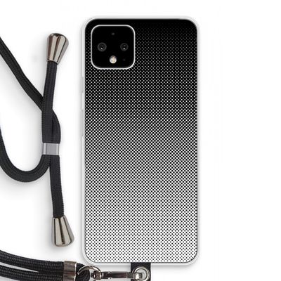 Musketon Halftone: Pixel 4 Transparant Hoesje met koord