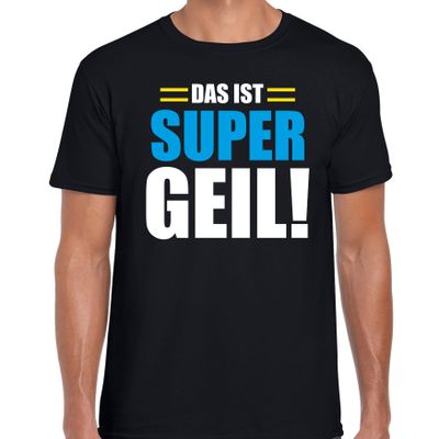 Apres ski t-shirt Das ist supergeil zwart heren - Wintersport shirt - Foute apres ski outfit Apres ski t-shirt Das ist supergeil zwart heren - Wintersport shirt - Foute apres ski outfit