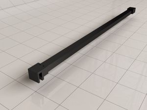 Stabilisatiestang Wiesbaden Slim | 120 cm | t.b.v. inloopdouce | Zwart mat