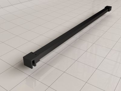 Stabilisatiestang Wiesbaden Slim | 120 cm | t.b.v. inloopdouce | Zwart mat