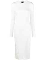 TOM FORD robe asymétrique à effet de transparence - Blanc