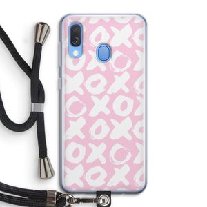 XOXO: Samsung Galaxy A40 Transparant Hoesje met koord