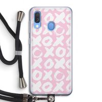 XOXO: Samsung Galaxy A40 Transparant Hoesje met koord