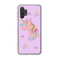 Roze eenhoorn: Samsung Galaxy A32 5G Transparant Hoesje