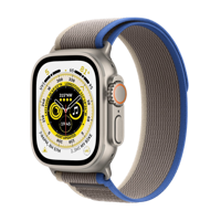 Refurbished Apple Watch Ultra 49mm Trail band Trail Blauw Grijs Licht gebruikt