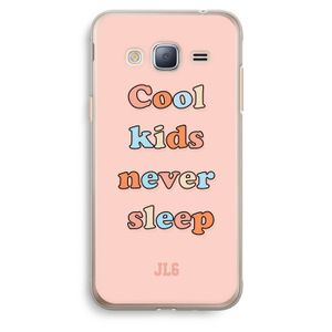 Cool Kids Never Sleep: Samsung Galaxy J3 (2016) Transparant Hoesje