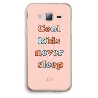 Cool Kids Never Sleep: Samsung Galaxy J3 (2016) Transparant Hoesje