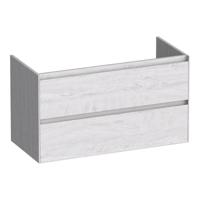 Brauer Inspire - Onderkast - 100 cm - met 2 Softclose Lades Greeploos en 1 Sifon Uitsparing - Forest Seashell