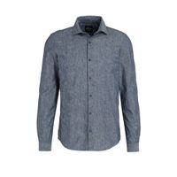 s.Oliver slim fit overhemd donkerblauw - thumbnail