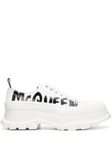 Alexander McQueen baskets à imprimé Tread Slick Graffiti - Blanc