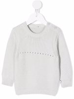 Stella McCartney Kids pull en maille intarsia - Gris