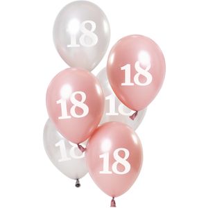 Ballonnen 18 Jaar Glossy Pink (6st)