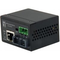 LevelOne IEC-4301 netwerk media converter 100 Mbit/s Single-mode Zwart - thumbnail