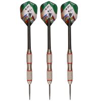 1x Set van 3 dartpijlen Blackjack Brass Red 25 grams   - - thumbnail