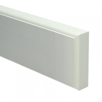 MDF Retro neut wit gegrond 100x30mm - lengte 50cm