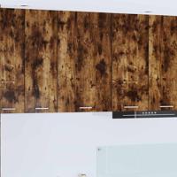 Hangkast Gerookte Eik en Wit 50 x 31 x 80 cm Bewerkt hout