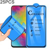 25 stuks 2.5 D volledige lijm volledige cover keramiek film voor Galaxy M20