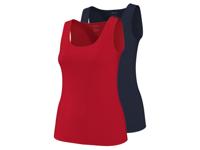 esmara Set van 2 dames tops (Rood, L (44/46))