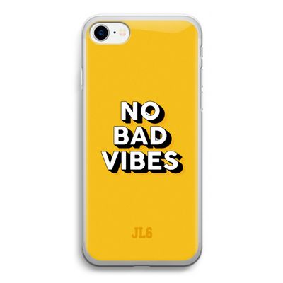 No Bad Vibes: iPhone SE 2020 Transparant Hoesje