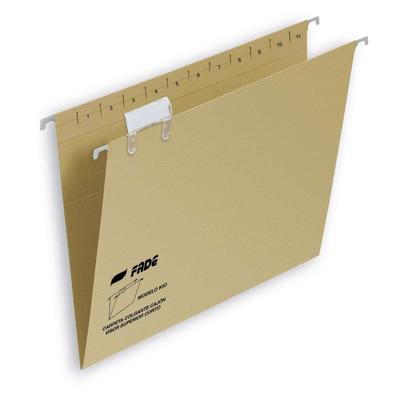 Hangmap FADE Kio Kraft Label met naam Vizier Transparant Bruin Din A4