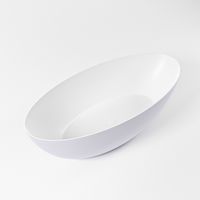 Vrijstaand bad Mondiaz Float | 170x80 cm | Solid surface | Ovaal | Cale - Talc