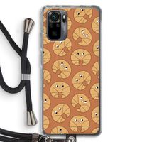 Croissant: Xiaomi Redmi Note 10 Pro Transparant Hoesje met koord