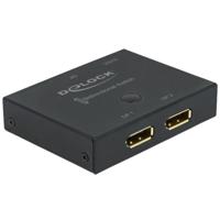 Delock DisplayPort Switch, bidirectioneel, 8K 30 Hz.