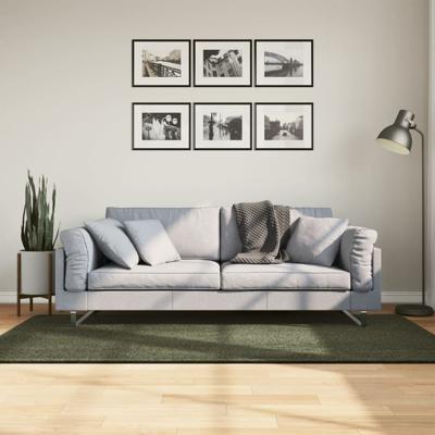 VidaXL Vloerkleed huarte laagpolig zacht wasbaar 100x200 cm bosgroen