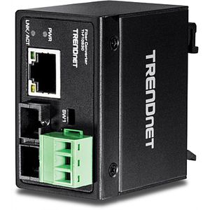 Trendnet TI-F10S30 netwerk media converter 200 Mbit/s 1310 nm Single-mode Zwart